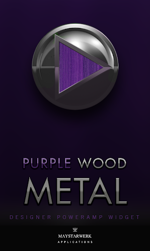 Poweramp Widget Purple Wood Me