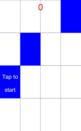 Don't Tap White - Blue Tile