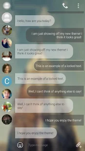 EvolveSMS Theme - Cloudy - screenshot thumbnail