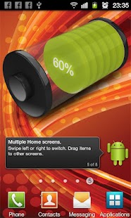 Free Download 3D Design Battery Widget APK