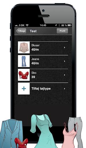 【免費生活App】Mine tøjstørrelser-APP點子