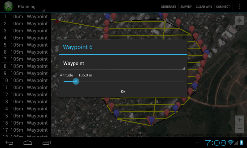   DroidPlanner – Capture d'écran 