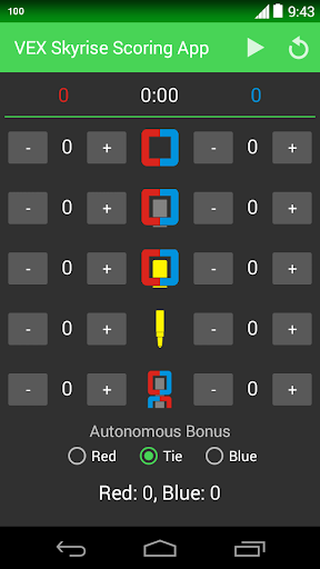 VEX Skyrise Scoring App