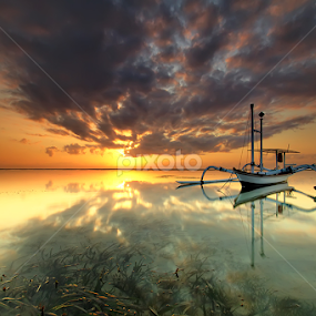 Morning Reflection by Yudik Pradnyana - Landscapes Cloud Formations