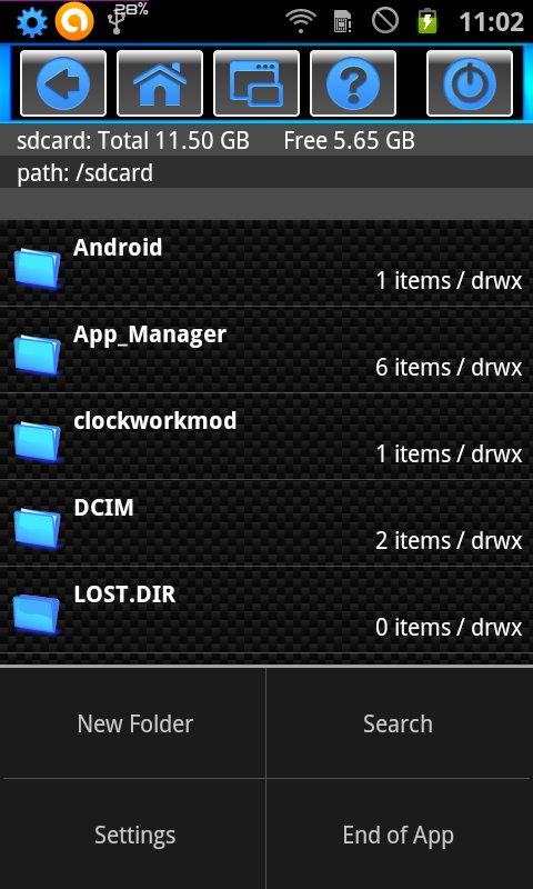 Android application File Manager Explorer Zip screenshort