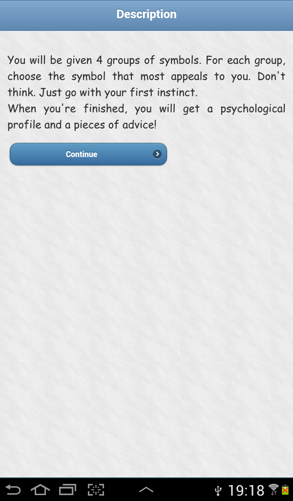 Know thyself Pro  psychology Screen 2