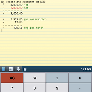 CalcTape Smart Calculator 1.1.0 Full Apk - Download Free