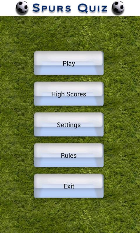 Android application Spurs Football Quiz screenshort