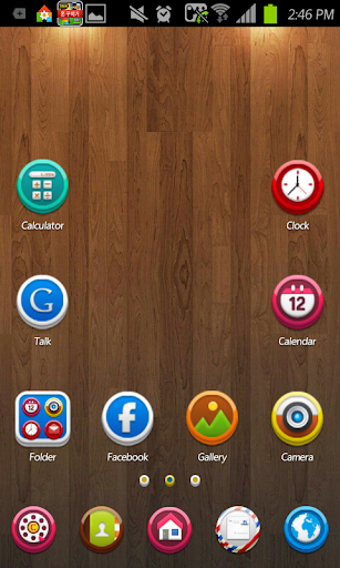 Button go launcher theme