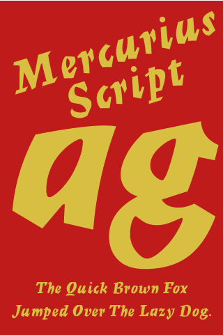 Mercurius Script FlipFont