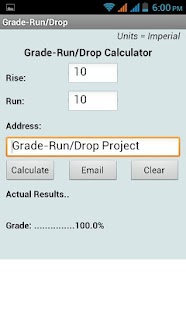 Download Grade-RunDrop Calculator APK for Android