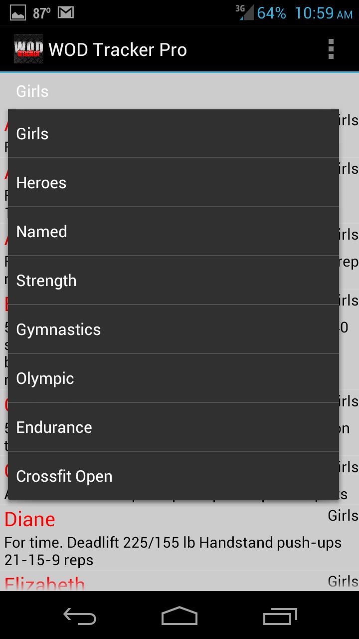 WOD Tracker Pro Screen 3