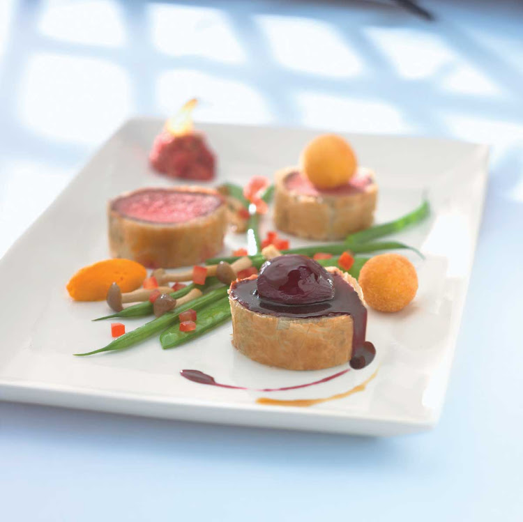 Les Petits served at Celebrity Cruises's Murano restaurant.