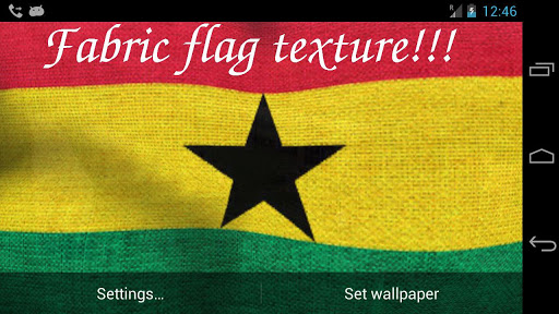 【免費個人化App】3D Ghana Flag Live Wallpaper-APP點子