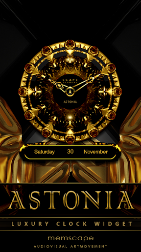 ASTONIA Luxury Clock Widget