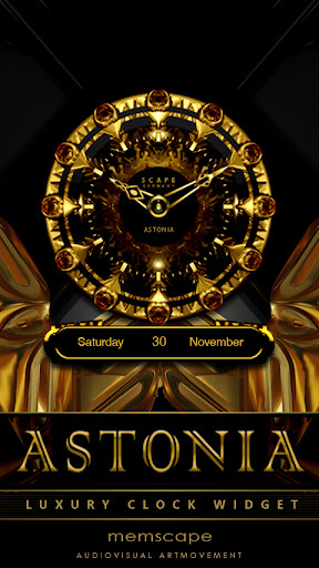 【免費娛樂App】ASTONIA Luxury Clock Widget-APP點子