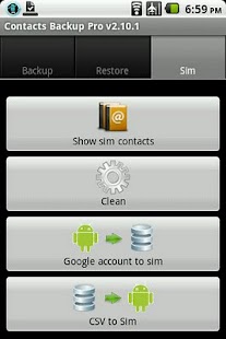 Contacts Backup Pro - screenshot thumbnail