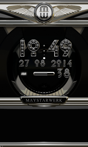 【免費個人化App】Clock Widget Black Diamond-APP點子