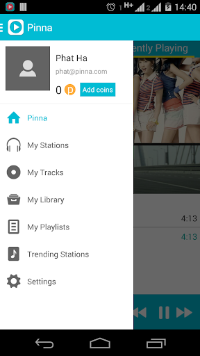 Pinna Internet Radio Beta