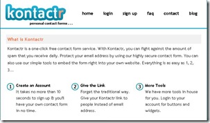 kontactr formulario de contato gratis