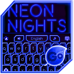 GO Keyboard Blue Neon Theme Apk