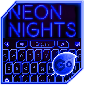GO Keyboard Blue Neon Theme.apk 1.2.3