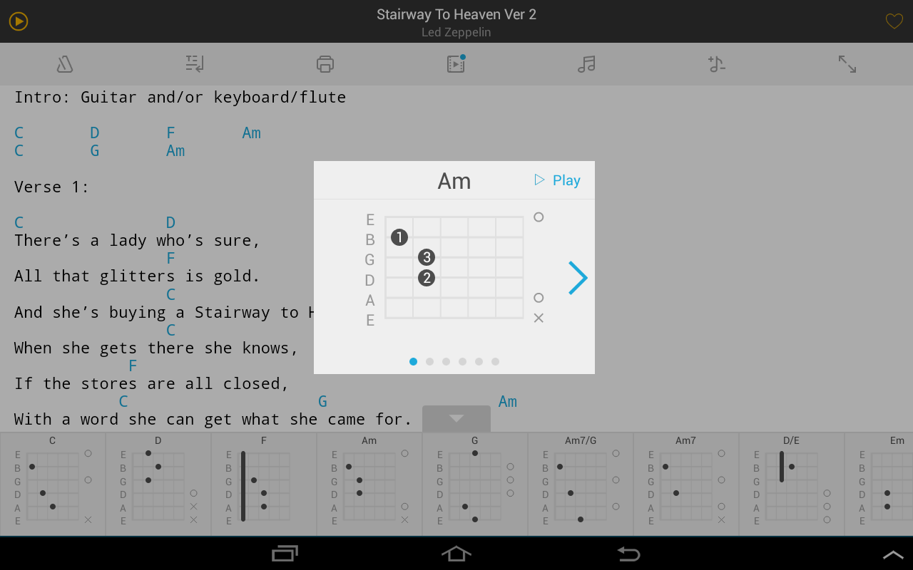   Ultimate Guitar Tabs & Chords- หน้าจอ 
