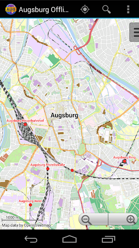 Augsburg Offline City Map