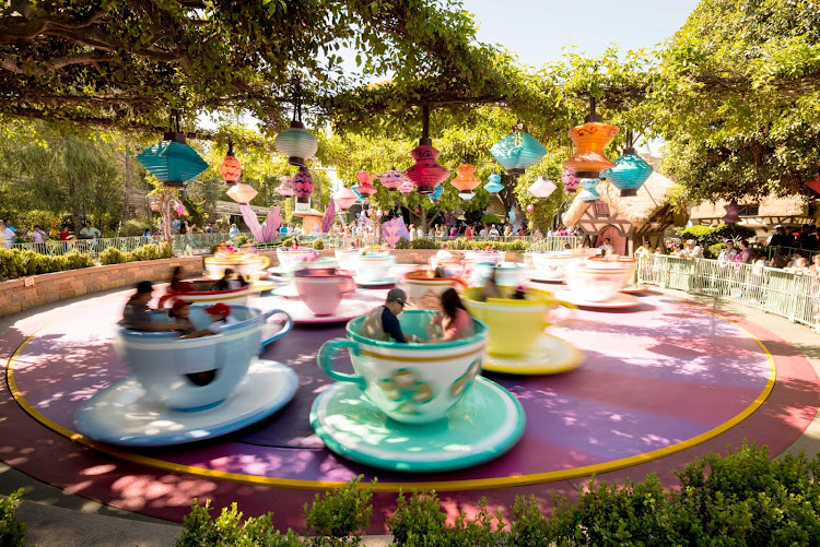 Disneyland's Teacup Ride in Anaheim, California.