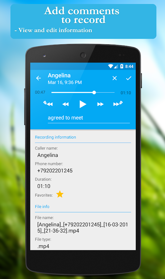    Call recorder- screenshot  