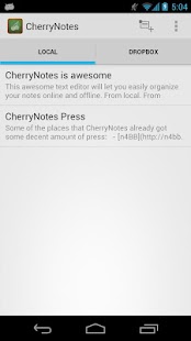 CherryNotes - With Dropbox