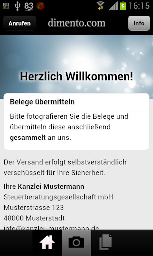 dimento.com Kanzlei App