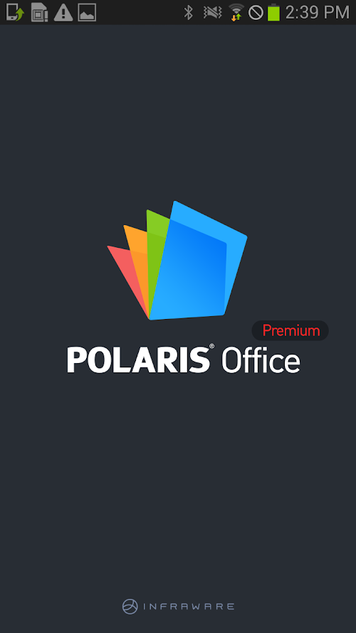 Android application POLARIS Office Premium screenshort