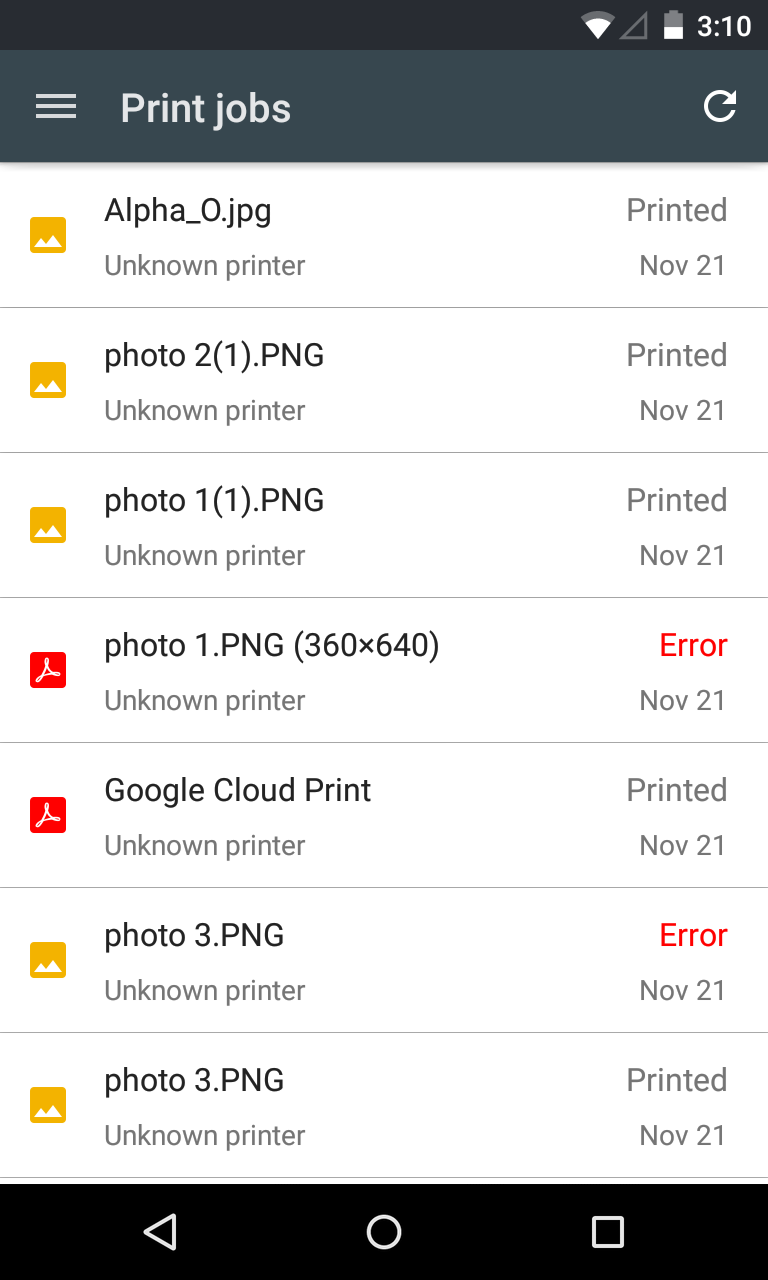 Cloud Print Screen 3