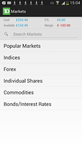 TD Financial Spread Trading