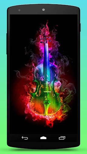 【免費個人化App】Violin Rainbow Live Wallpaper-APP點子