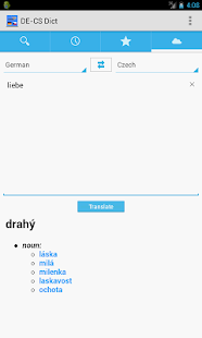 German<->Czech Dictionary Screenshots 3