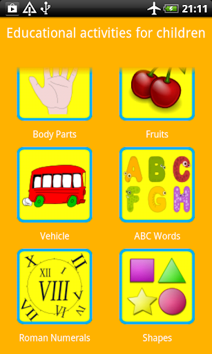 Educational activities for kid