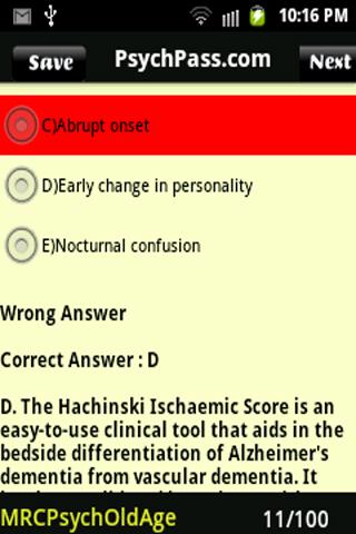 【免費醫療App】MRCPsych Old Age Paper 3-APP點子