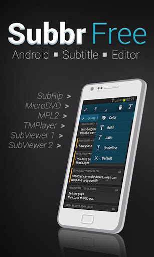 Subbr Free: Subtitle Editor