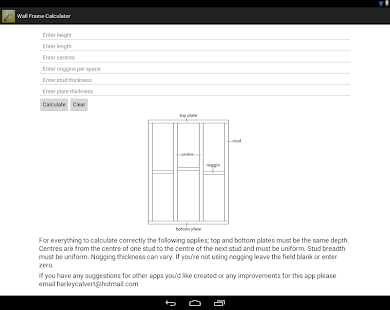 Free Download Wall Frame Calc - Carpentry APK for Android