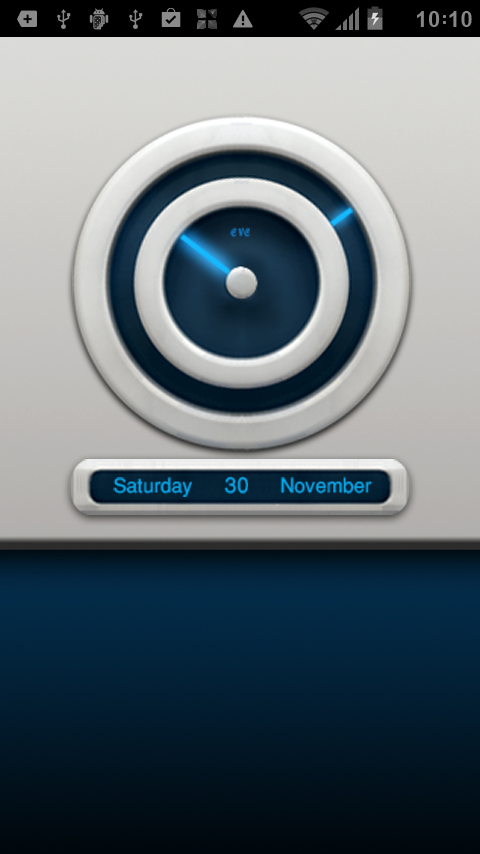 EVE Laser Clock Widget Screen 2