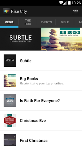 Rise City Church App