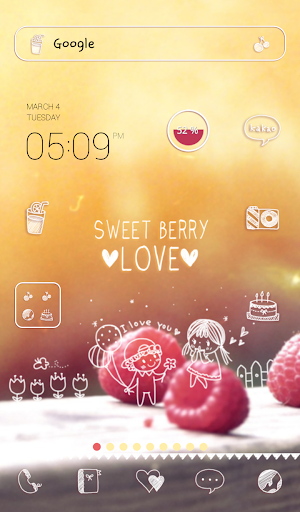 sweet berry love dodol theme