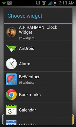 A R RAHMAN Clock Widget