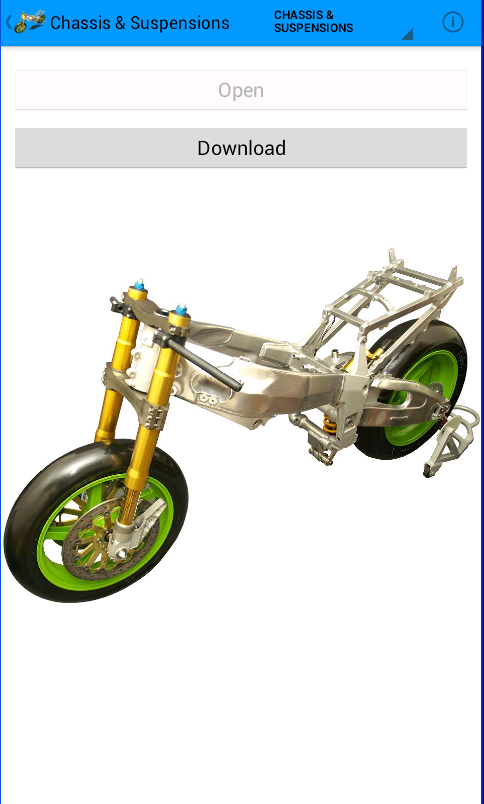 Android application Motorcycle Vocabulary screenshort
