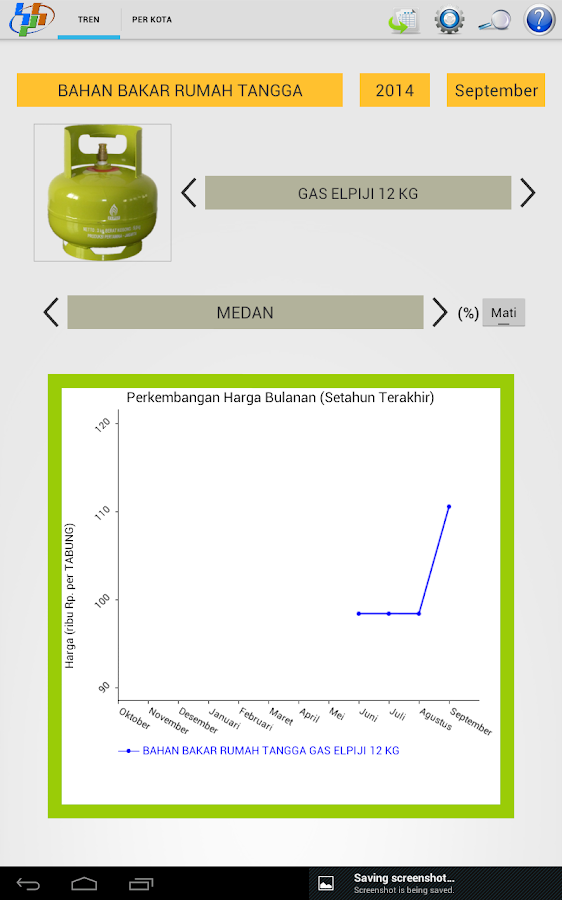   Data Harga – Screenshot 