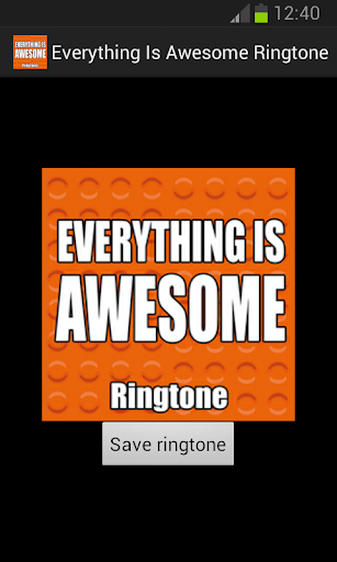 Everything Is Awesome Ringtone