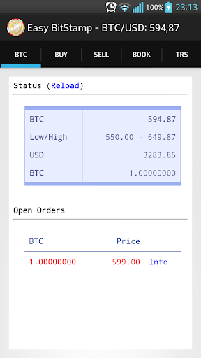 BitCoin BitStamp Manager