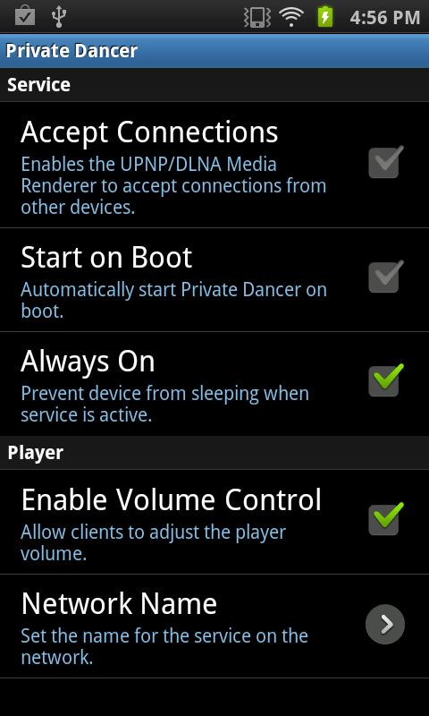 Android application Private Dancer screenshort